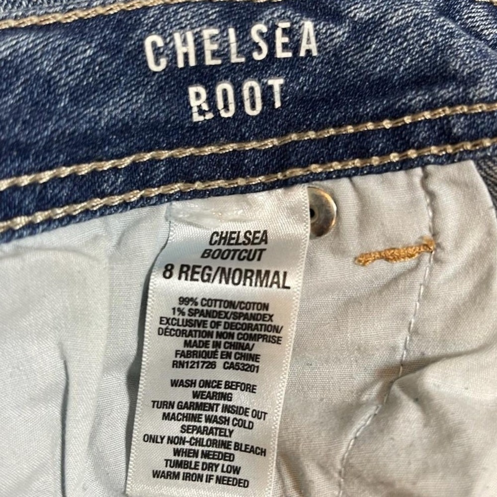 Aeropostale Chelsea Bootcut Jeans Size 8 Reg Medium Wash Y2K 2000s Stretch‎ - Picture 8 of 13